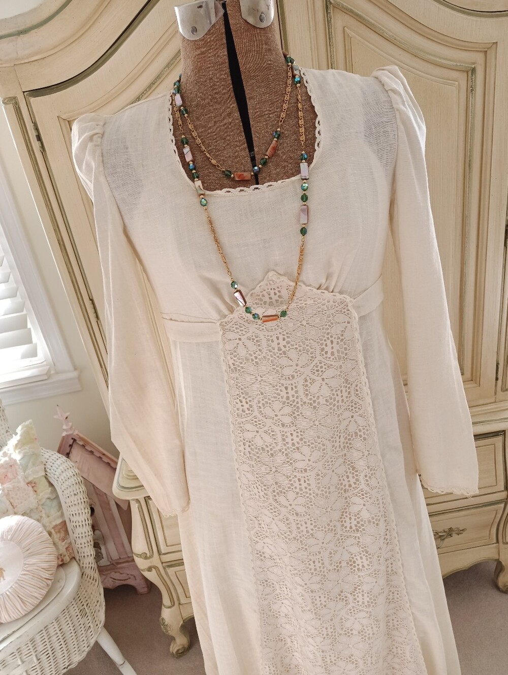 VINTAGE 1970S "UNIVERSITY PARK" MAXI BOHO RENISSANCE